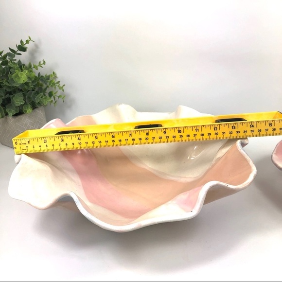Handpainted WHITE and pink Decorative Bowls Raffled Large & Medium - Picture 8 of 16